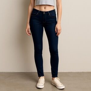 Levi’s Demi Curve Low Rise Skinny Jeans Women’s Size 5 Blue Dark Wash Y2K Retro